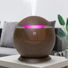 Мини-usb 130 мл увлажнитель воздуха с ароматом древесины, диффузный Настольный увлажнитель, украшение, эфирное масло, увлажнитель воздуха, светодиодный светильник для дома