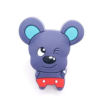 

Pack of 6 Cute Wink Mouse Look Soft Plastic Knob Kitchen Cabinet Cupboard Dresser Handle Drawer Pull Kids Furniture Drawer Knob