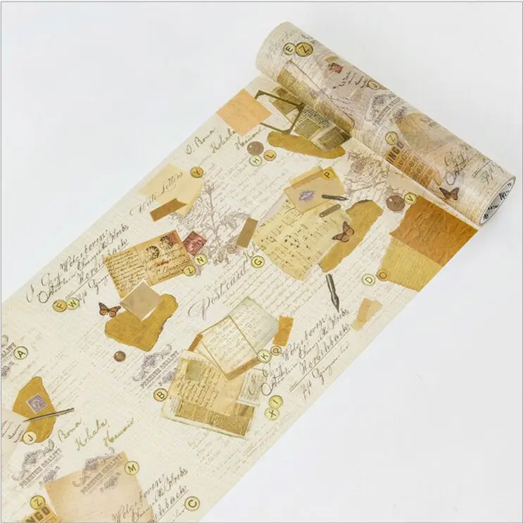 200mm wide Vintage Love Letters Old Time Memory Decorative Washi Tape DIY Planner Diary Scrapbooking Album Masking | Канцтовары для