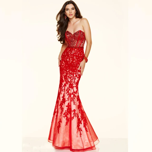 Long Corset Style Prom Dresses
