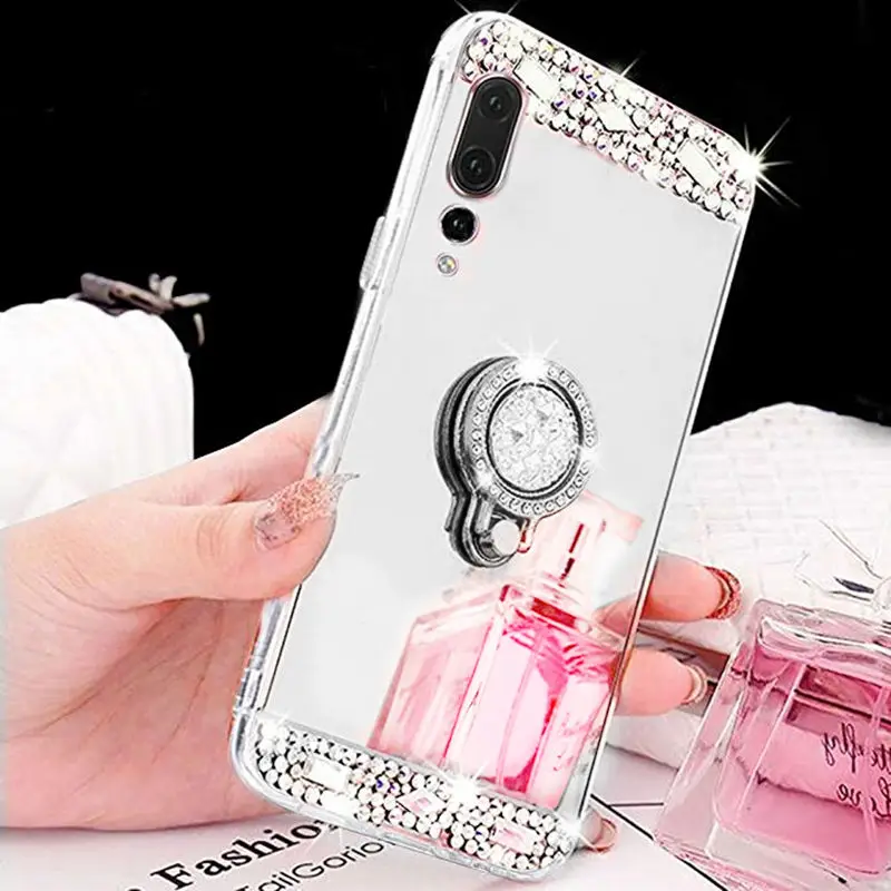 Зеркальный чехол для Huawei P30 Pro P20 Nove 2s 3 3i 3e Mate 20 lite 10 P Smart plus Y6 Y7 Prime 2018 Y9 2019 блестящий