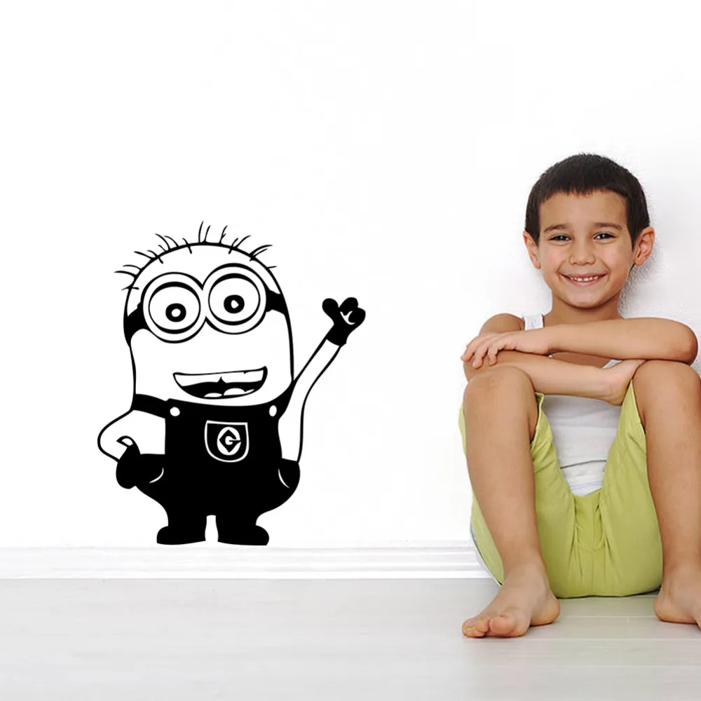 cute boy cartoon wall sticker Vinyl Art decals room kid decor poster