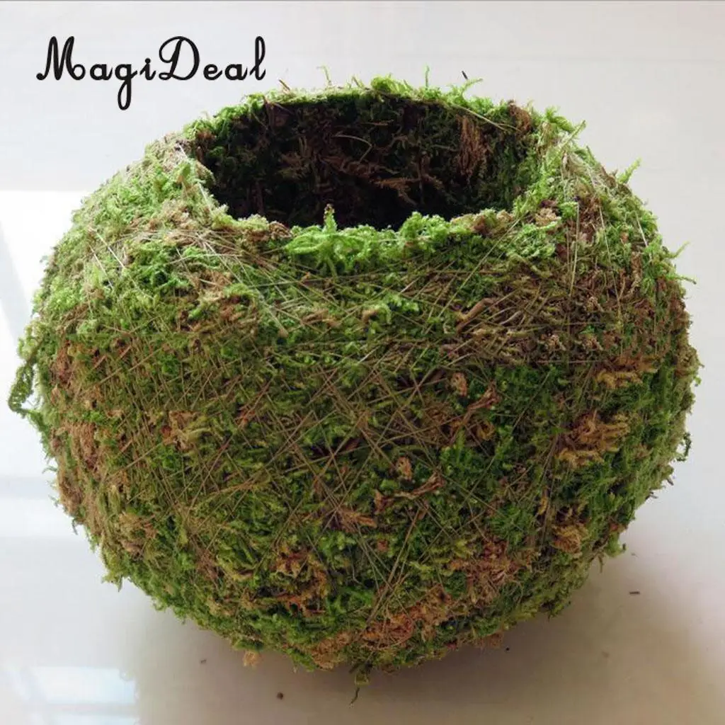 Creative Moss Ball Flower Pot Planter Bonsai Plant Holder Home Garden 6cm