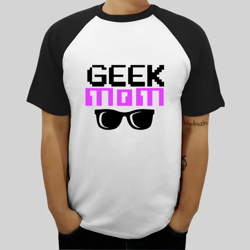 Человек звонка Топы хлопковая Футболка Geek мама Для женщин компьютера Nerd C малыша