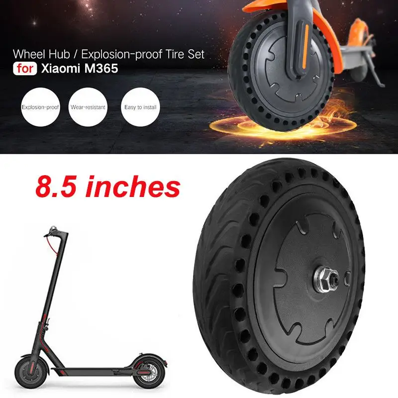 

Electric Scooter Puncture-proof Rubber Tyre Set Wheel Hub Tire For Xiaomi Scooter M365 8.5inch Solid Tyre 250W Front Flat Tire
