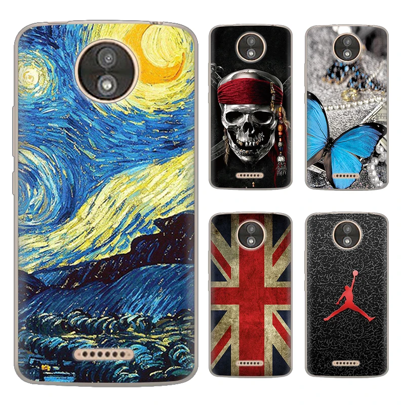 

New Arrival Phone Case For Motorola Moto C Plus 5-inch Fashion Design Art Painted TPU Soft Case