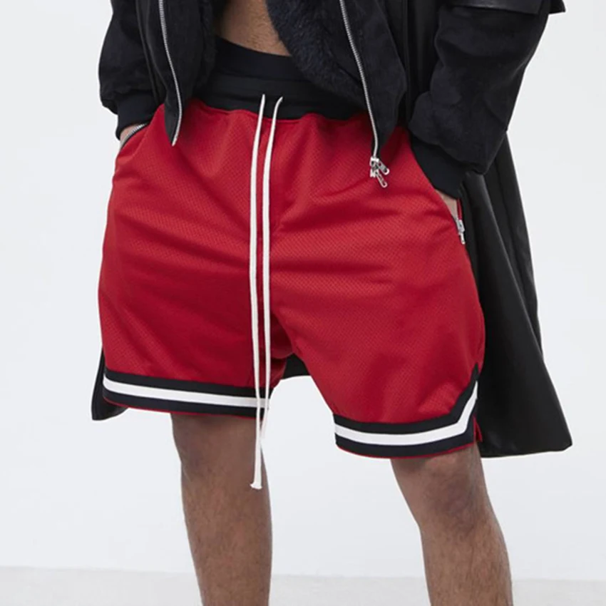 Высокая уличная мода Мужские штаны Ретро спортивные мужские бегущие баскетбольные штаны Боковые Полосатые брюки для мужчин хип хоп одежда