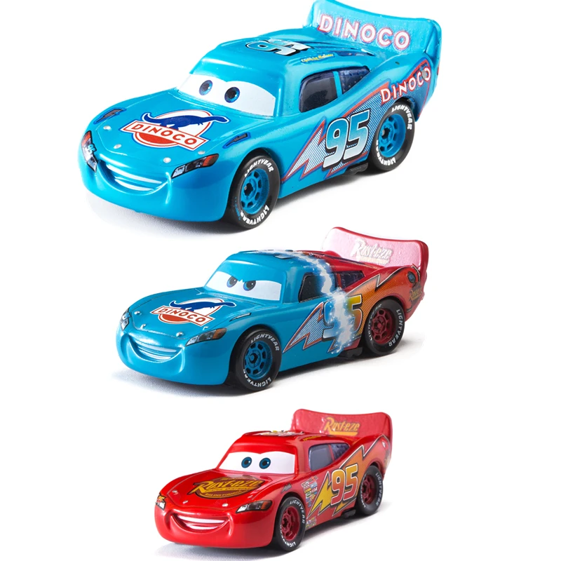 

Disney Pixar Cars Lightning McQueen Dinosaur Petroleum Gradient Jackson Storm Ramirez 1:55 Diecast Metal Alloy Toy For Children