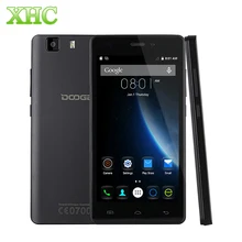 Оригинальный 3 Г MT6580 DOOGEE X5 5.0 «Android Смартфон Quad Core 1.3 ГГц 1 ГБ + 8 ГБ 1280X720 2400 мАч Батареи Dual SIM Мобильный Телефон