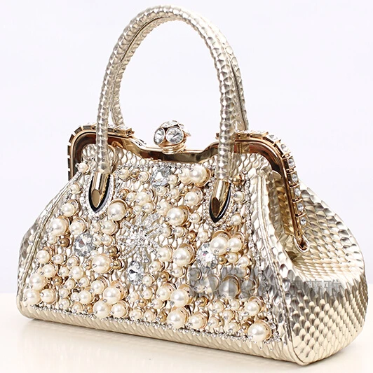 Erfly New Arrival Pearl 2017 Diamond Handbag With Bag Erfly New Arrival Pearl 2017 Diamond Handbag With Bag Rhinestone Female Casual Bags One Shoulder Cross Body In Top Handle From Luggage