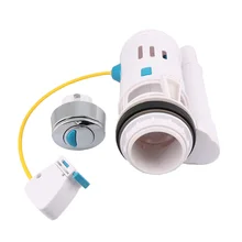 BQLZR Toilet Cistern WC Water-Saving Push Button Dual Flush Valve Draw Off Valve with Maximum Flexibility Fit for 60-75mm Draina universal flush toilet cistern tank single push button flush 38mm mounting hole