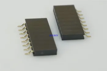 

10 Pcs 0.100" 2.54mm 1x8 Pin 8 Position Female PCB Header Single Row Right Angle SMT/SMD Surface Mount Horizontal M20 Connector