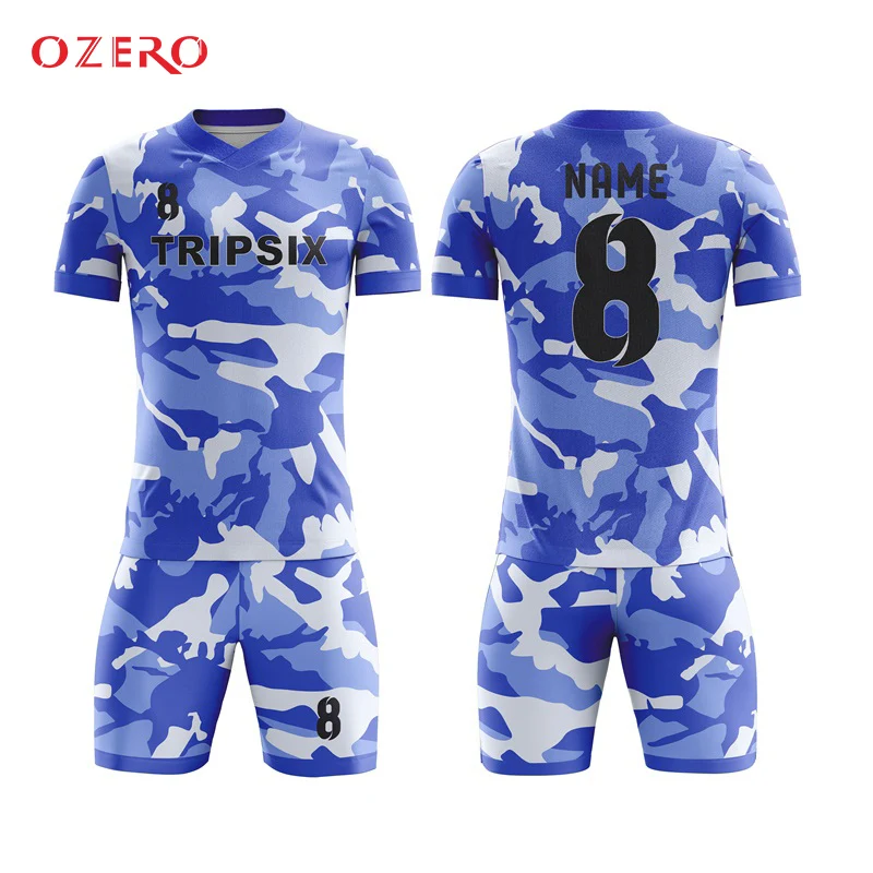 blue camouflage jersey