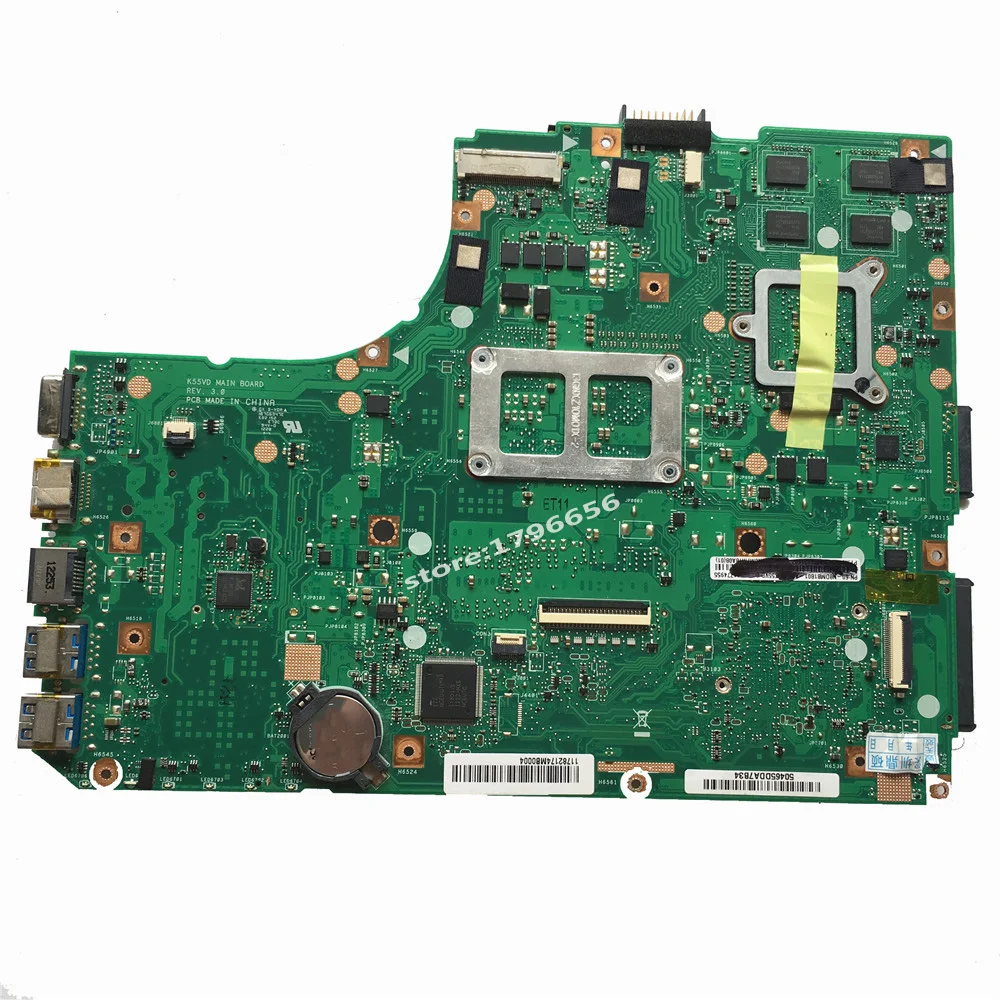  K55VD Motherboard REV:3.1/3.0 GT610M/2GB For ASUS K55V A55V R500V laptop Motherboard K55VD Mainboar