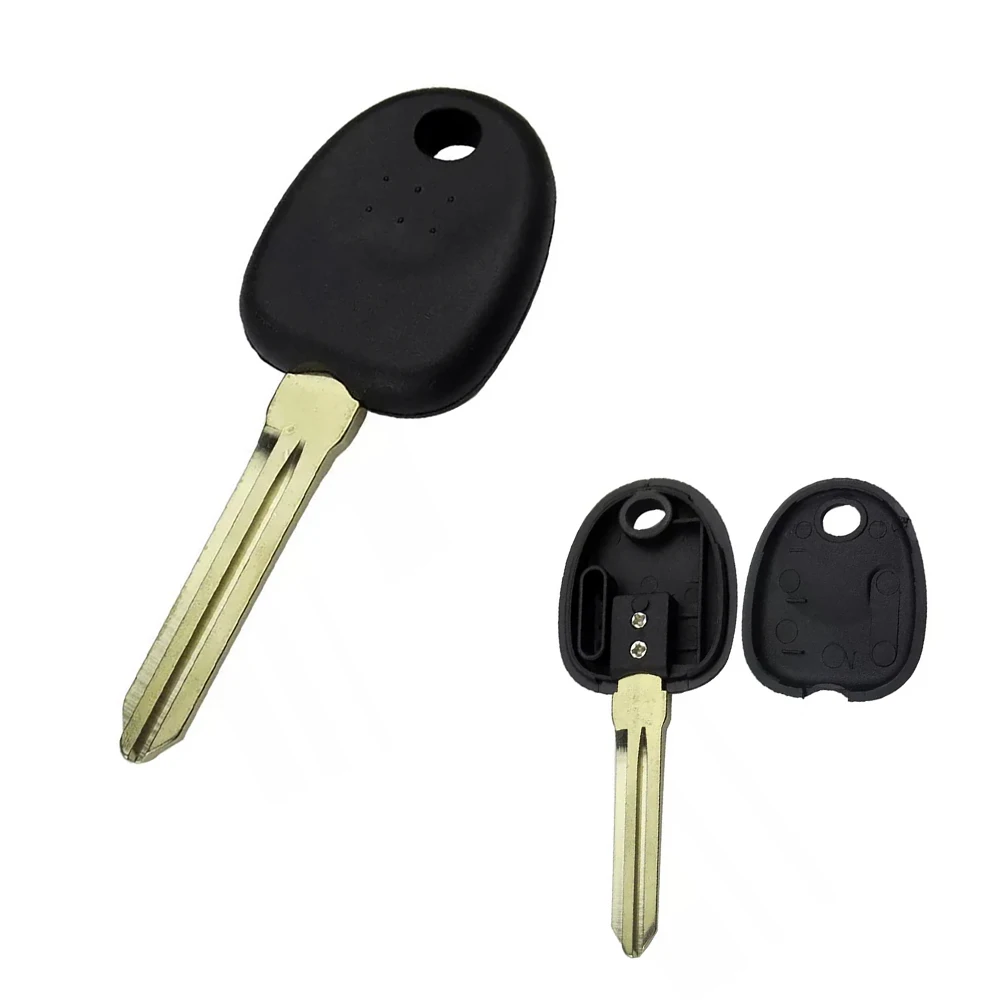 

JEAZEA Blank Car Transponder Key Case Cover Shell Replacement For Hyundai Santa Fe Sonata Genesis Coupe Tucson iLoad 2006-2010