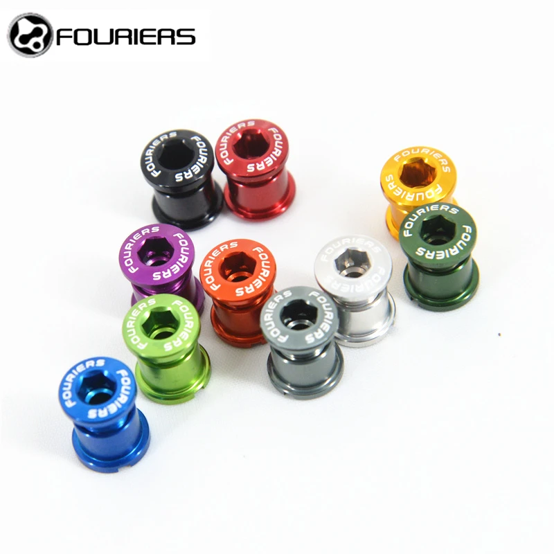 

Fouriers AL7075-T6 Aluminum alloy Bike Chainring Bolt Screws Nuts Single or Double 5mm 7mm For MTB Road Bike Bicycle Parts