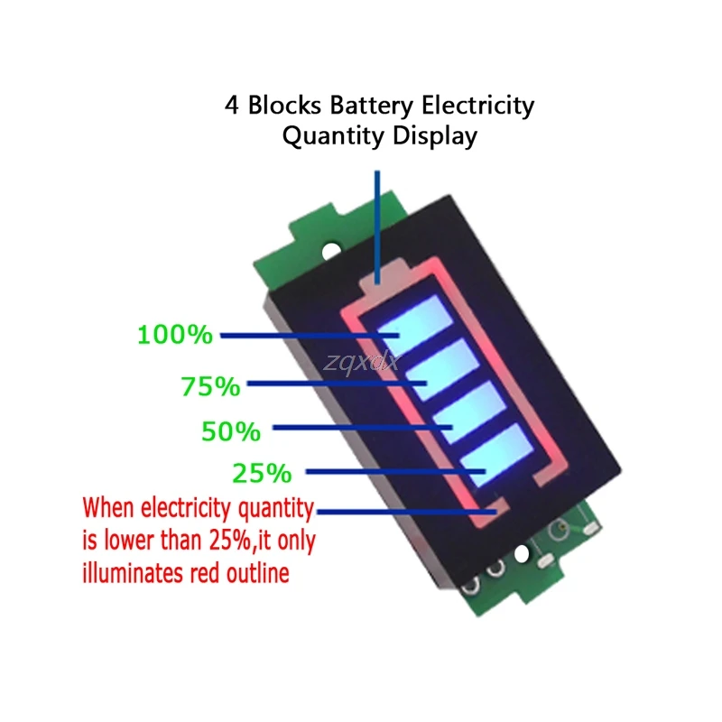 

Single 3.7V Lithium Battery Capacity Indicator Module 4.2V Blue Display Tester Tool Z17 Drop ship