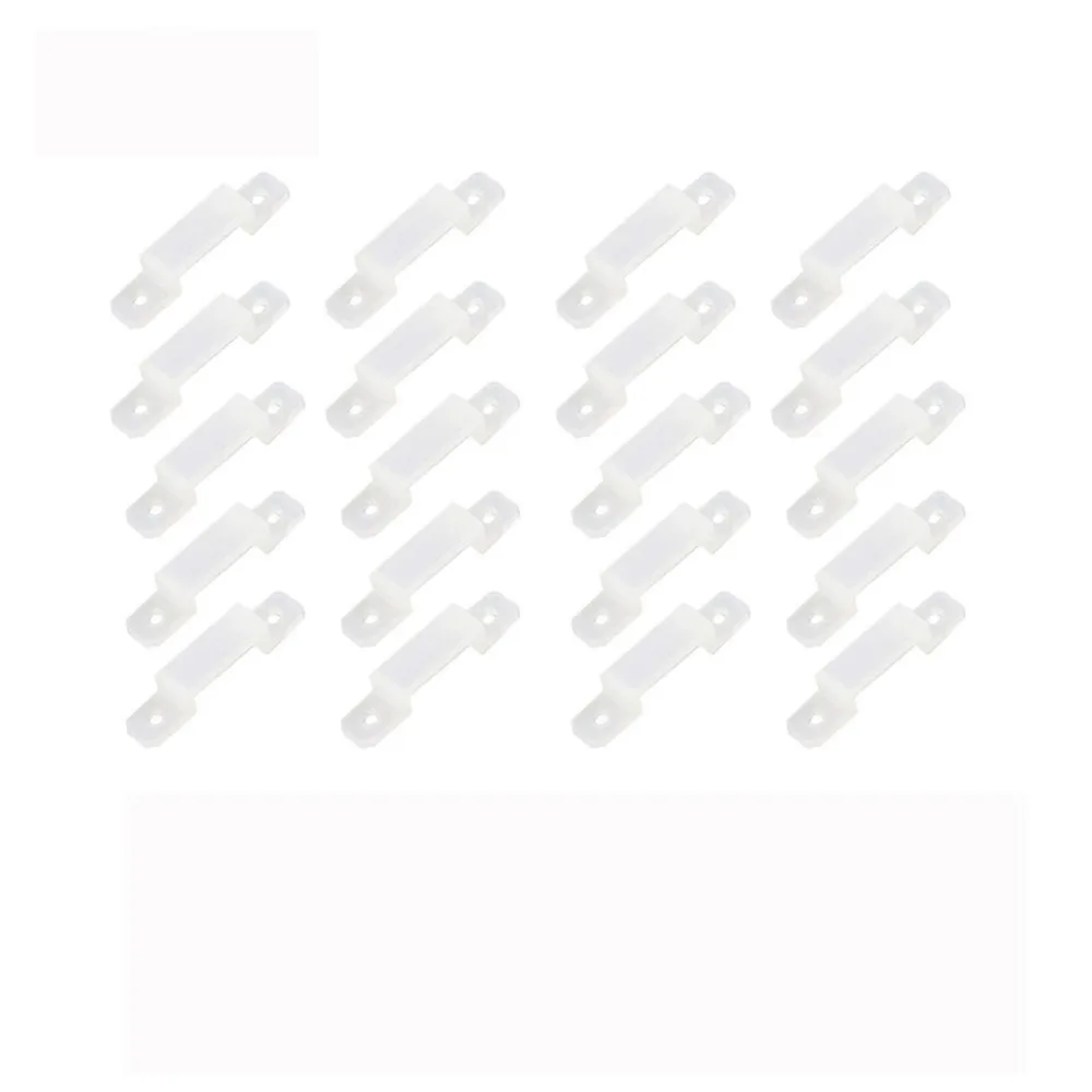 50pcs 10mm 5050 RGB 5050 LED Strip Connectors Silicon LED Strip Clip