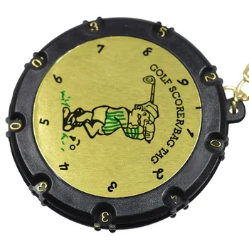 

Wholesale Mini Pocket 18 Holes Round Golf Club Stroke Putter Score Indicator Card Counter with Keychain Golf Training Aids