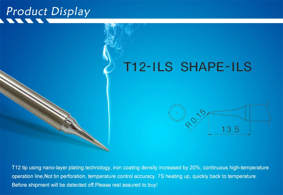 QUICKO T12 серии T12-I T12-IL T1-ILS жало паяльника для FX-951 сварки железа станции 24V 75w 20000 пайка соединений