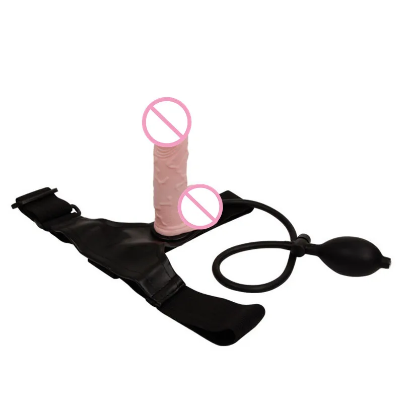 BAILE-Lesbian-Sex-Products-Inflatable-Dildo-Strap-On-Penis-With-Pump-Adult-Novelty-Erotic-Sex-Toy 1