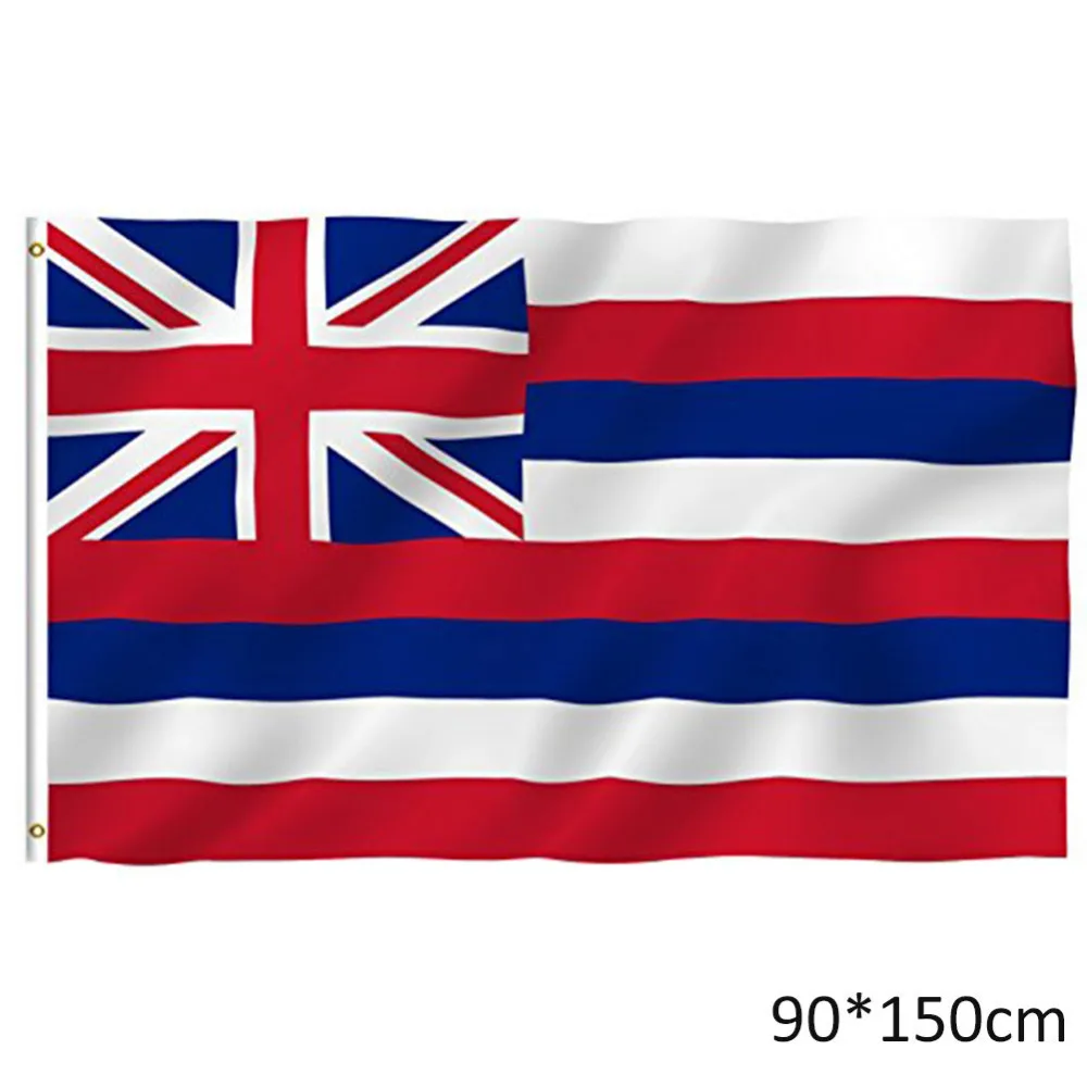 

State Of Hawaii Flag The Hawaii State USA Flags 3ft X5ft High-end Polyester Hanging Banner 150* 90cm Drop Shipping