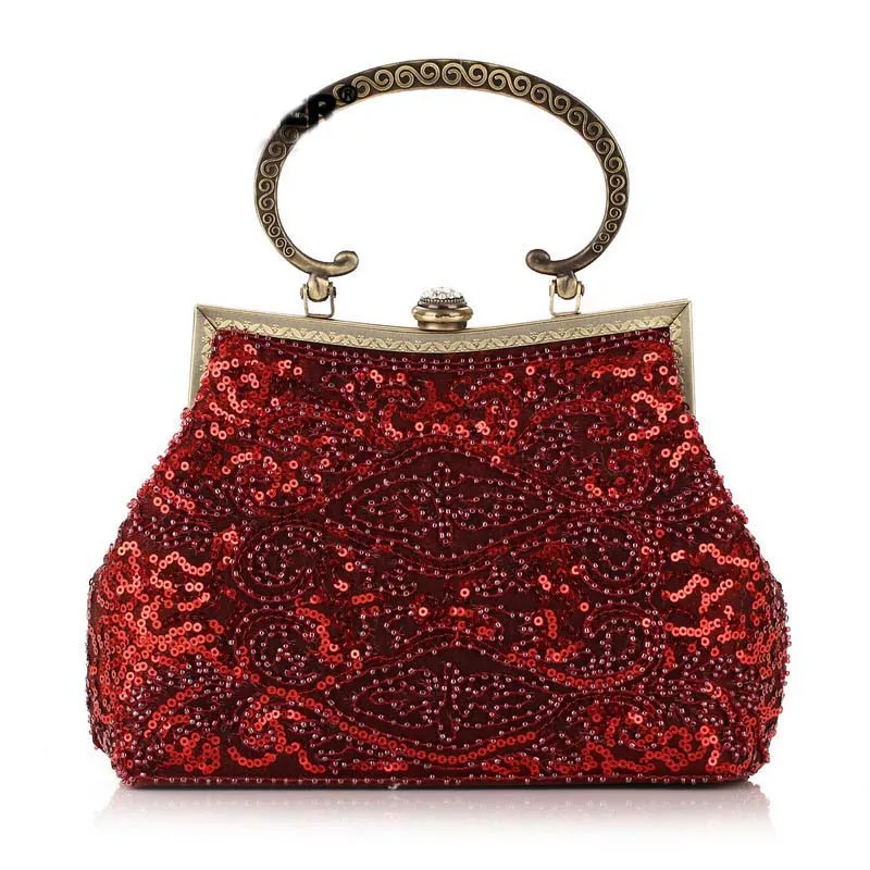

2017 New Fashion Retro Style Embroidery Flowers Handbag Women's Evening Bags Women's Shoulder Bags Ladies Dinner Package Wallets