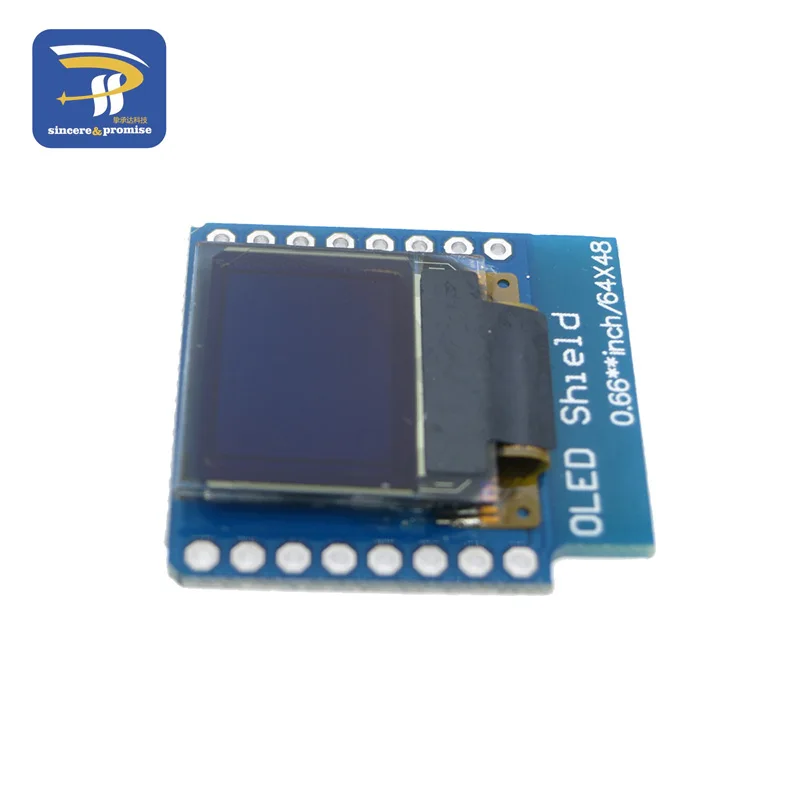 Светодиодный дисплей 0 66 дюйма для Wemos O led 64X48 IIC I2C LCD светодиодный экран Arduino