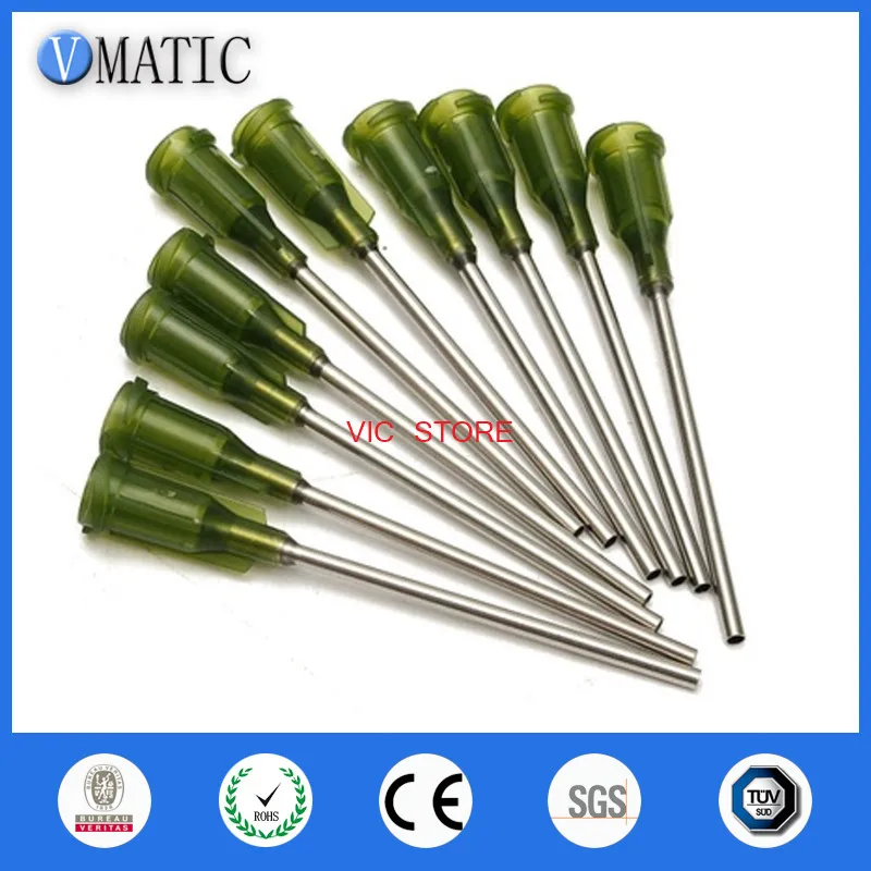 

Free Shipping Non Sterilized 10Pcs 14G 10cm Length Dispensing Needle Tips 14G 100mm Tube Length Plastic Syringes Needle