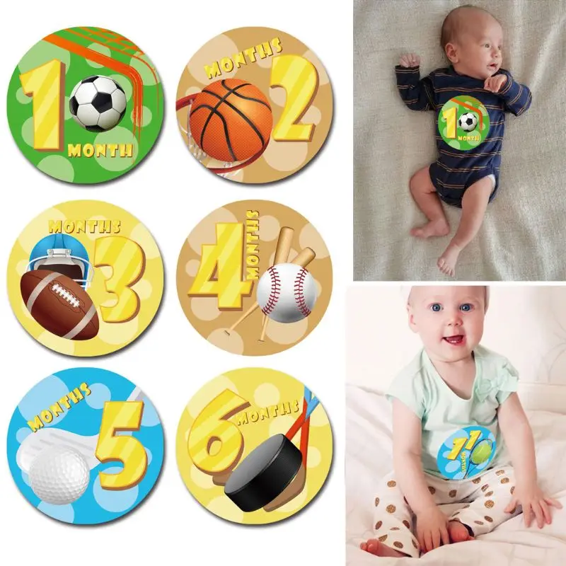 Premium New Baby Pregnant Women Monthly Photograph Stickers Fun Month 1-12 Milestone Clothes Decoration Stickers 12Pcs/Set Premium New Baby Pregnant Women Monthly Photograph Stickers Fun Month 1-12 Milestone Clothes Decoration Stickers 12Pcs/Set