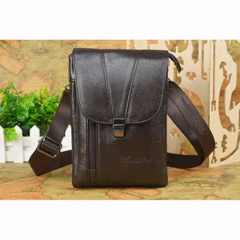 

Hot sale Mini small genuine leather Inclined shoulder bag 6.5 inch large screen mobile phone millet HUAWEI Max tablet bag #171