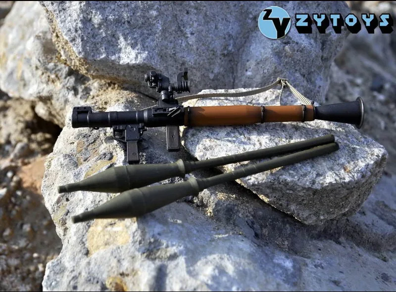 

ZYTOYS 1/6 scale soldier weapon model RPG-7 Anti tank rocket model for 12'' soldier action figure