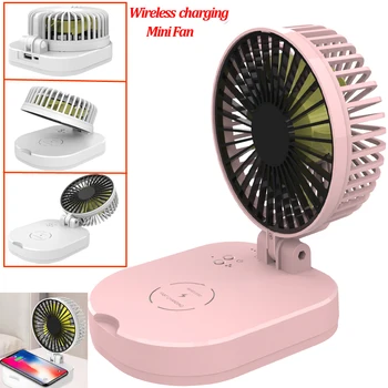 

Desktop 5W Fast Charging Wireless Charger Phone Holder Stand with Cooling Fan for iPhone/Samsung/Huawei Mobile Phone Charger