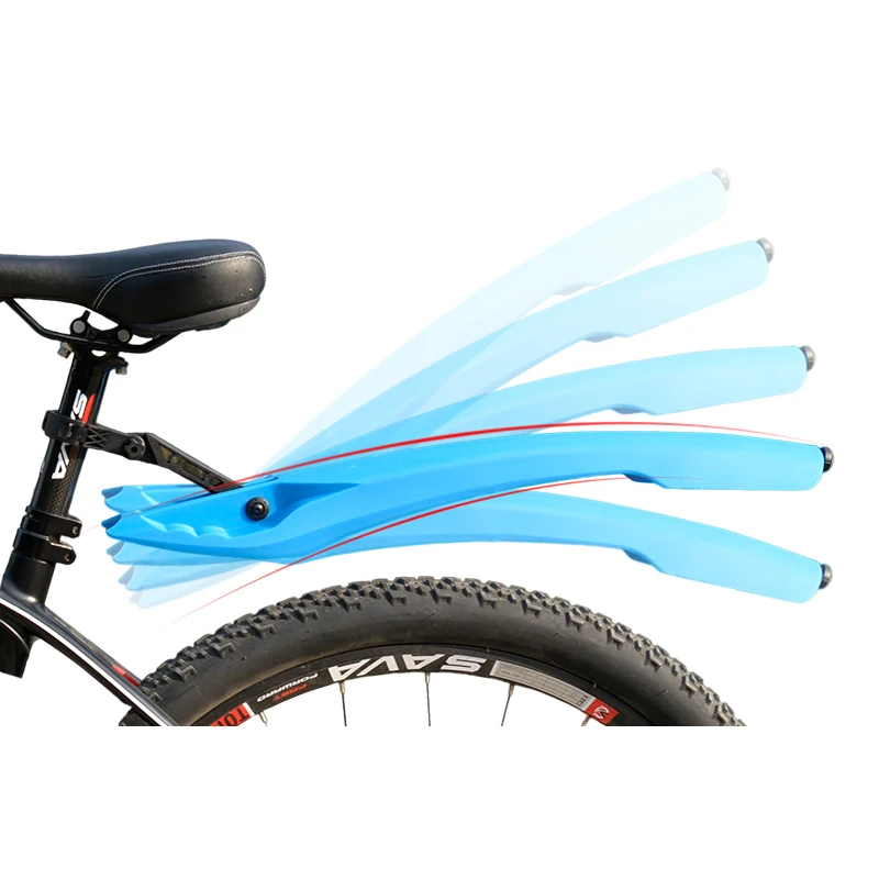 WHEEL UP reflect Bike Fender Front Rear LED Mudguard Set Bike Bicycle