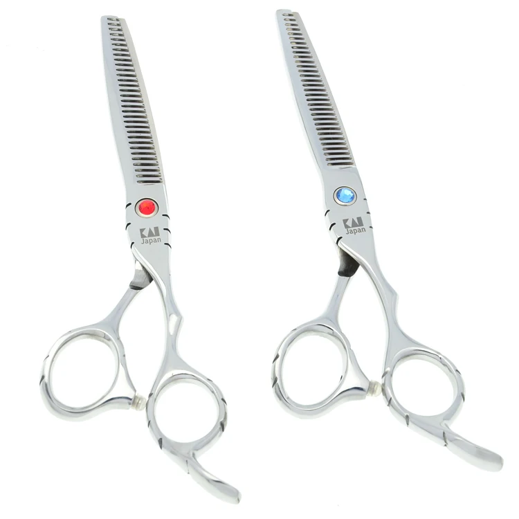 

Kasho 6.0" 5.5" Professional Hair Thinning Scissors Salon Japanese Steel Hair Shears Hairdressing Hair Trimming Razors LZS0128