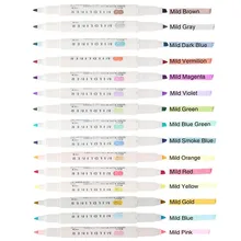Zebra Mildliner двусторонний хайлайтер Fine Bold WKT7 Япония