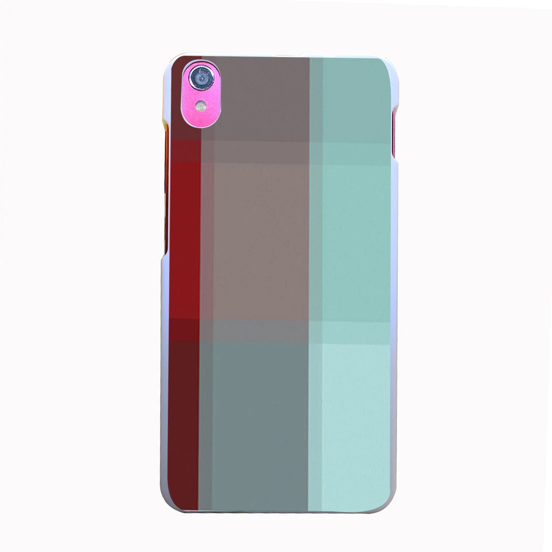 1209 PR Burgundy font b Tartan b font Colored Paiting Hard Back Cover for Lenovo S850
