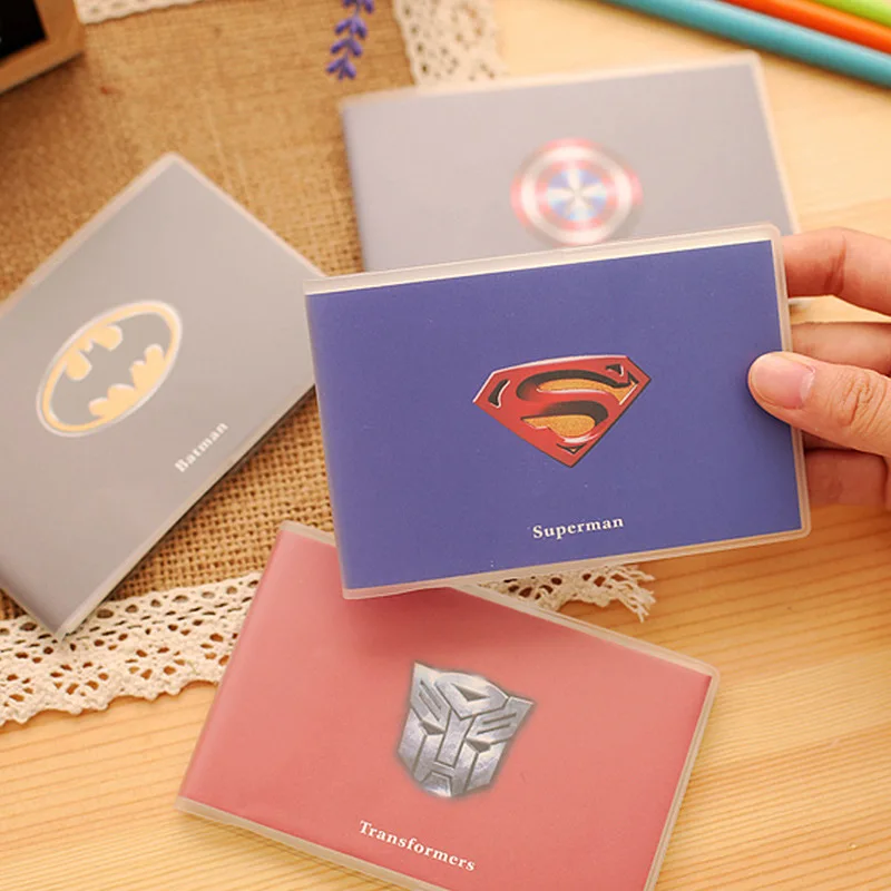 

Super Hero Series Mini Notebook PVC Cover For Kids Cute Blank Paper Portable Notepad Kawaii Stationery Office School
