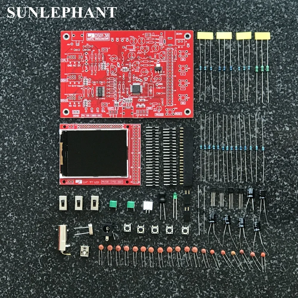 DSO138 осциллограф комплект DIY обучающий комплект обучающий конкурс комплект dso осциллограф зонд