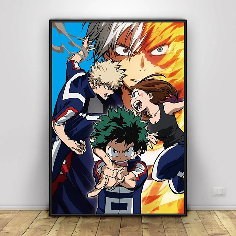 

Cross Stitch Painting 5D Diamond Animation My Hero Academia Picture Home Decor Embroidery Pattern Wall Sticker Full Square Drill