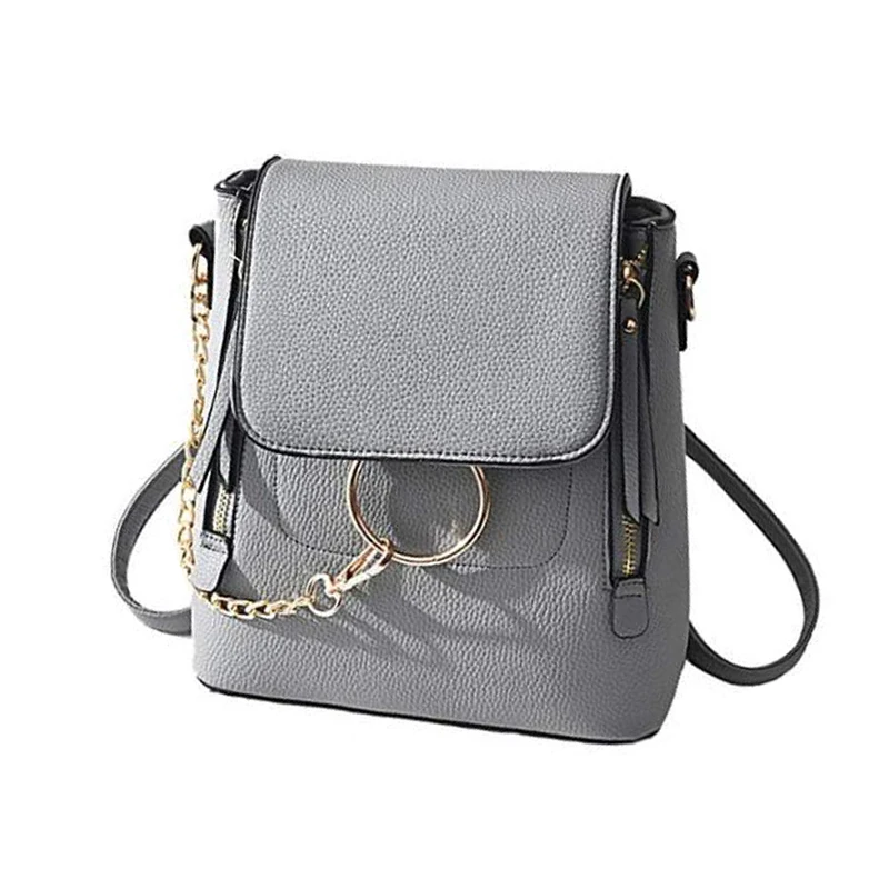 Fashion Women Crossbody Backpack Purse Small Pu Leather Shoulder Bag