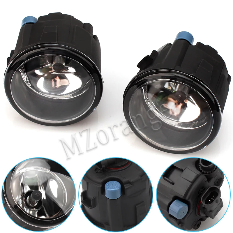 

2 pcs Fog Lights For Nissan Tiida Note Juke Patrol Murano Cube X-Trail Presage Rogue Versa Fog Lamps with Halogen bulbs