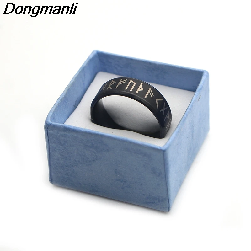 P1200 Dongmanli 2018 Новое поступление мужское кольцо из Руна викингов нордическая кольца