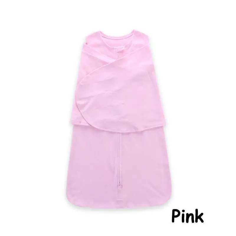 Конверт для ребенка хлопковая детская пеленка конверт для новорожденного пеленать обертывание мальчиков девочек спальный мешок постельные принадлежности одеяло 0-6 м Sac De Couchage - Цвет: Pink