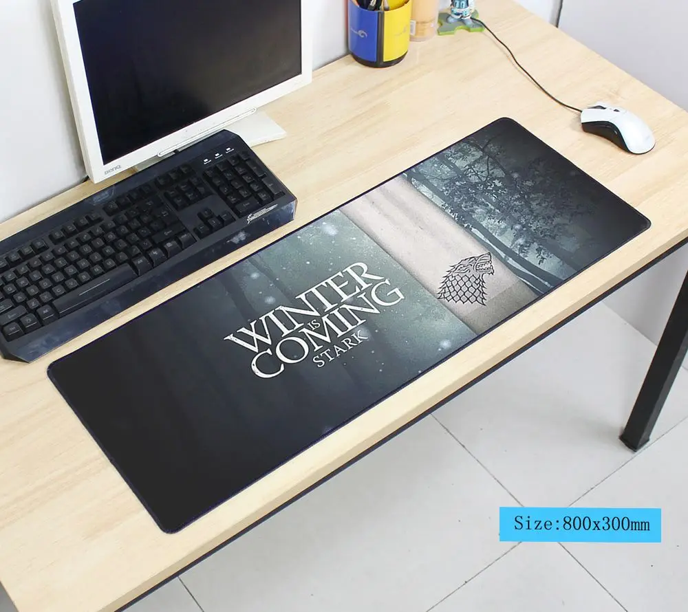 Kaufen Game of Thrones mauspad 80x30 cm pad maus notbook computer mousepad locrkand gaming padmouse gamer zu tastatur maus matten