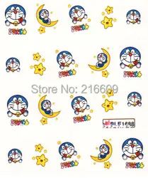 Ногтей наклейка 20 Простыни Детские/lot смешать Doraemon c Книги по искусству Ун 5 видов конструкций ногтей Вода Стикеры DIY Дизайн ногтей