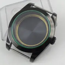 Полированный 39 мм сапфировое стекло PVD покрытие Корпус для часов с автоматическим подзаводом подходит для MIYOTA 8215 автоматический механизм