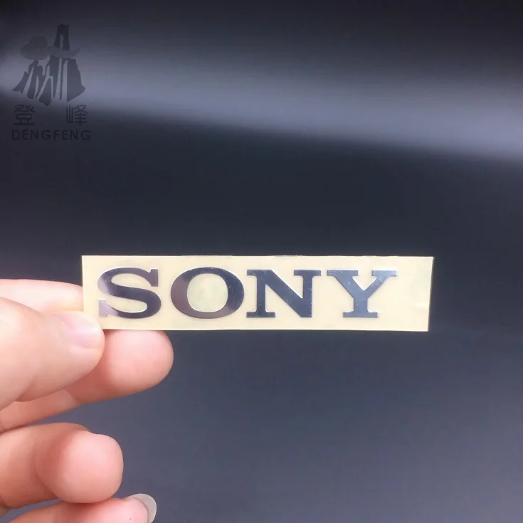 Новая мода DIY украшения sony камеры аудио Мобильный телефон компьютер стикер ярлык металла 4x0,7 см 10 шт. бесплатная доставка