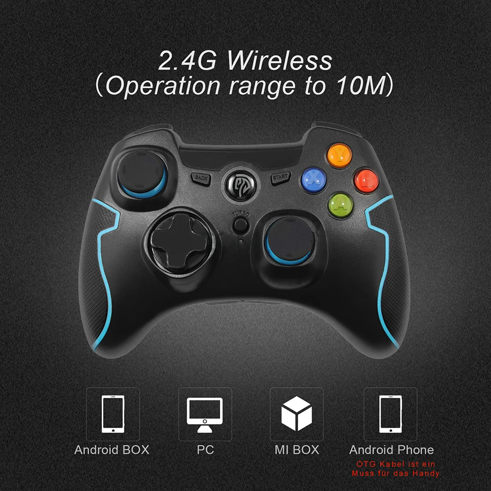 EasySMX ESM-9013 Gamepad Joystick Controle Game Pad Game Controller for Xiaomi Mi S Android TV Box Smart TV PC PS3 Controller