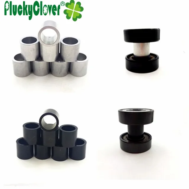 Buy 8pcs Skates Bearing Spacers Aluminum Alloy Inline Roller Skates 608 8mm